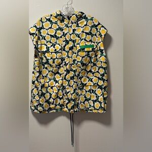 Diane Von Furstenberg collab w/Target Floral Nylon Vest size XS is oversized